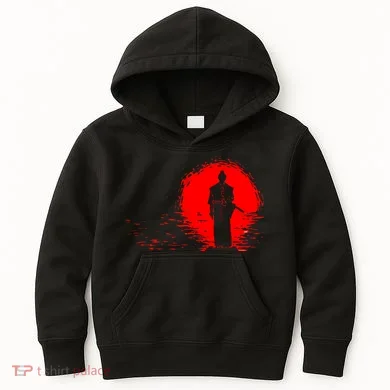 Samurai Red Sun Warrior Hollow Kids Hoodie