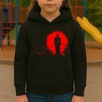 Samurai Red Sun Warrior Hollow Kids Hoodie thumb 3