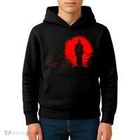 Samurai Red Sun Warrior Hollow Kids Hoodie thumb 4