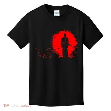 Samurai Red Sun Warrior Hollow Kids T-Shirt