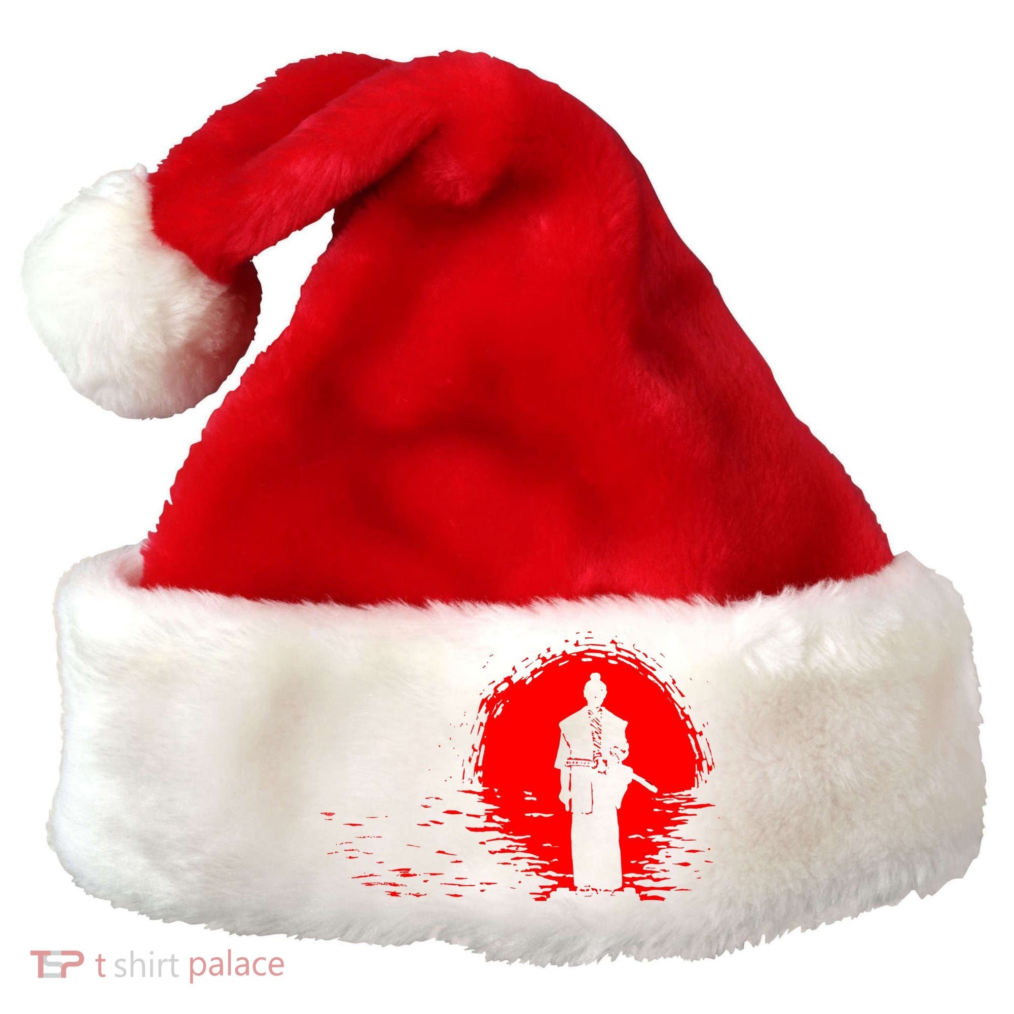 Samurai Red Sun Warrior Hollow Santa Hat