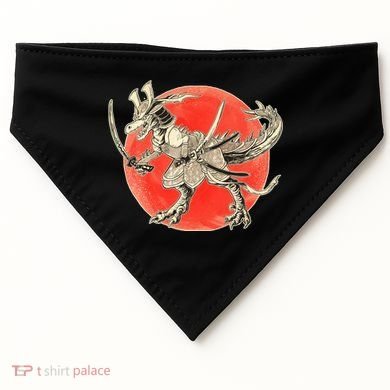Samurai T-Rex USA-Made Doggie Bandana