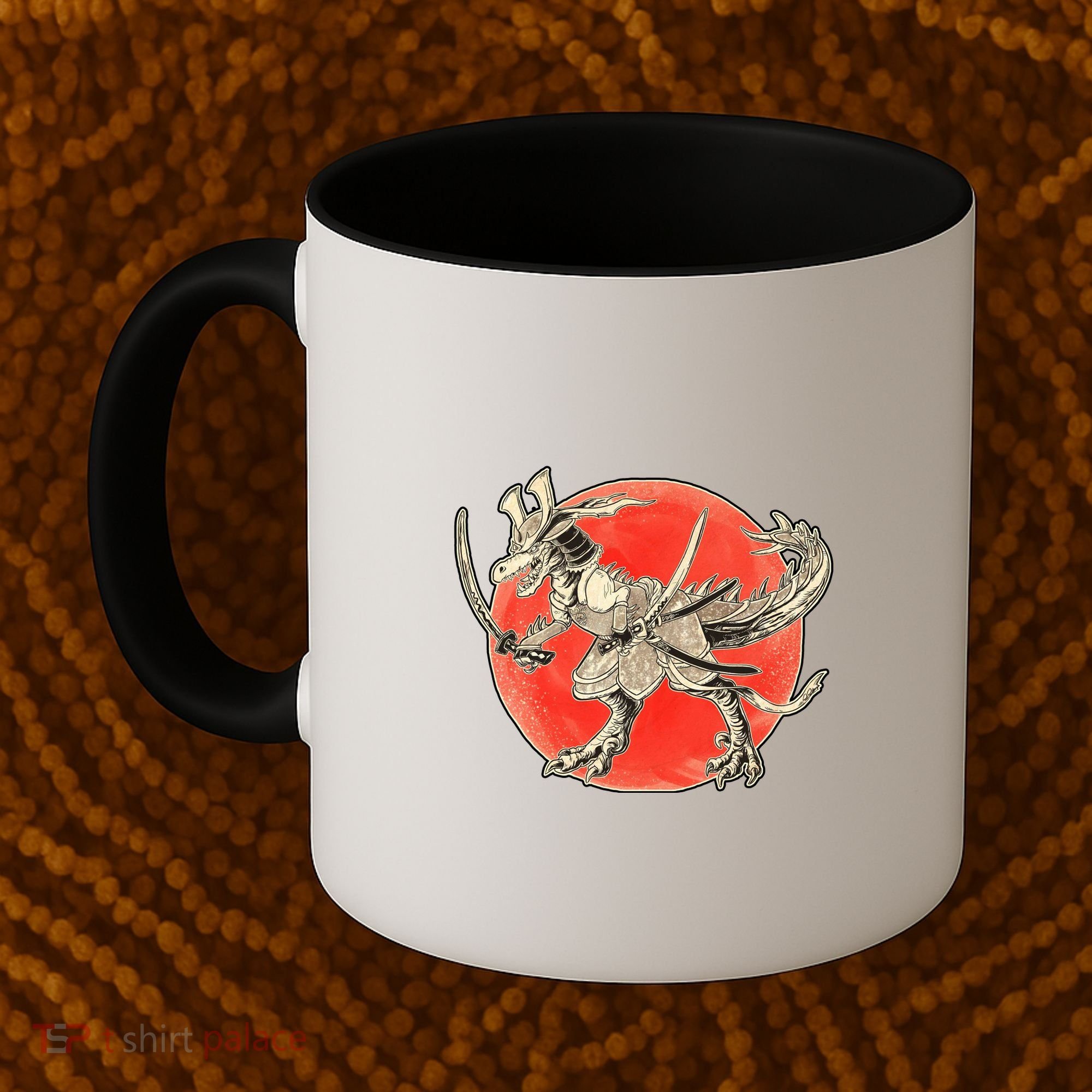 Samurai T-Rex Coffee Mug
