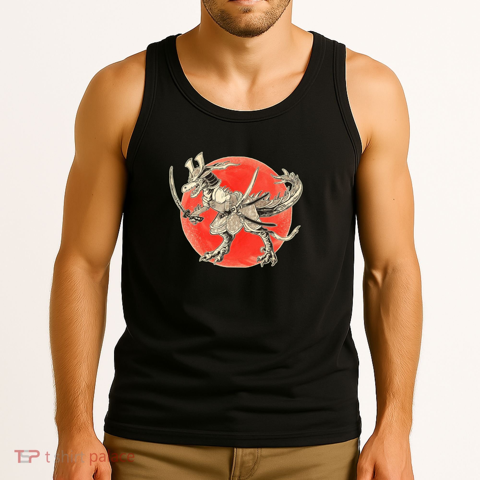 Samurai T-Rex Tank Top