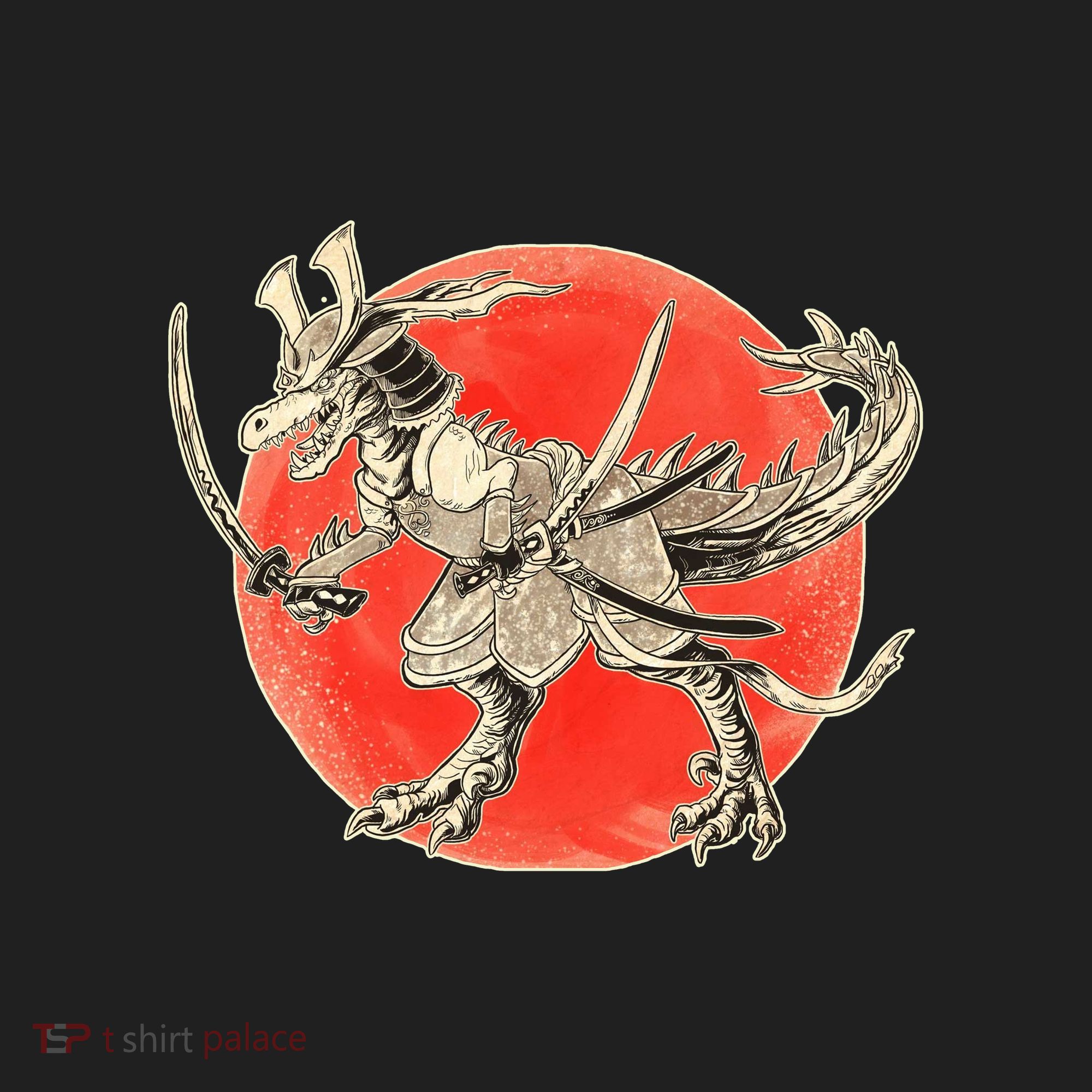 Samurai T-Rex Golf Towel