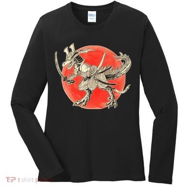 Samurai T-Rex Women's Long Sleeve Shirt