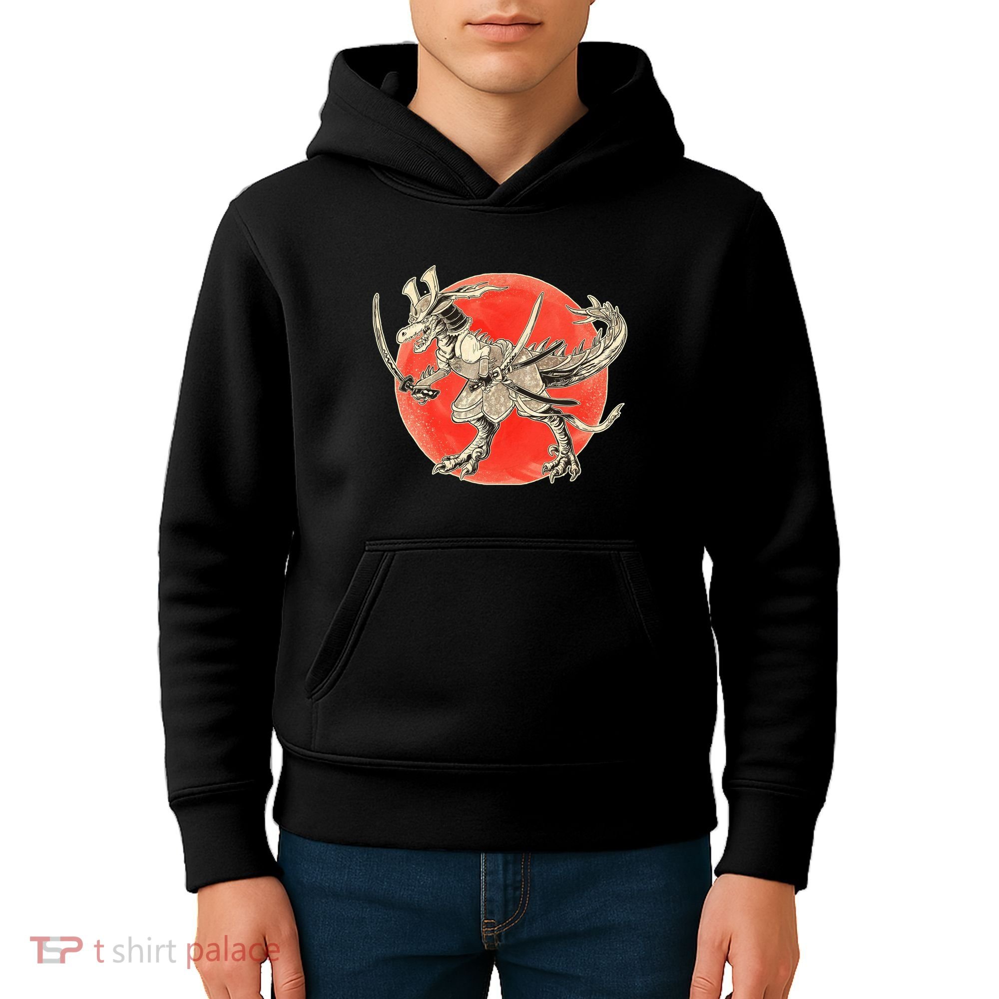 Samurai T-Rex Kids Hoodie