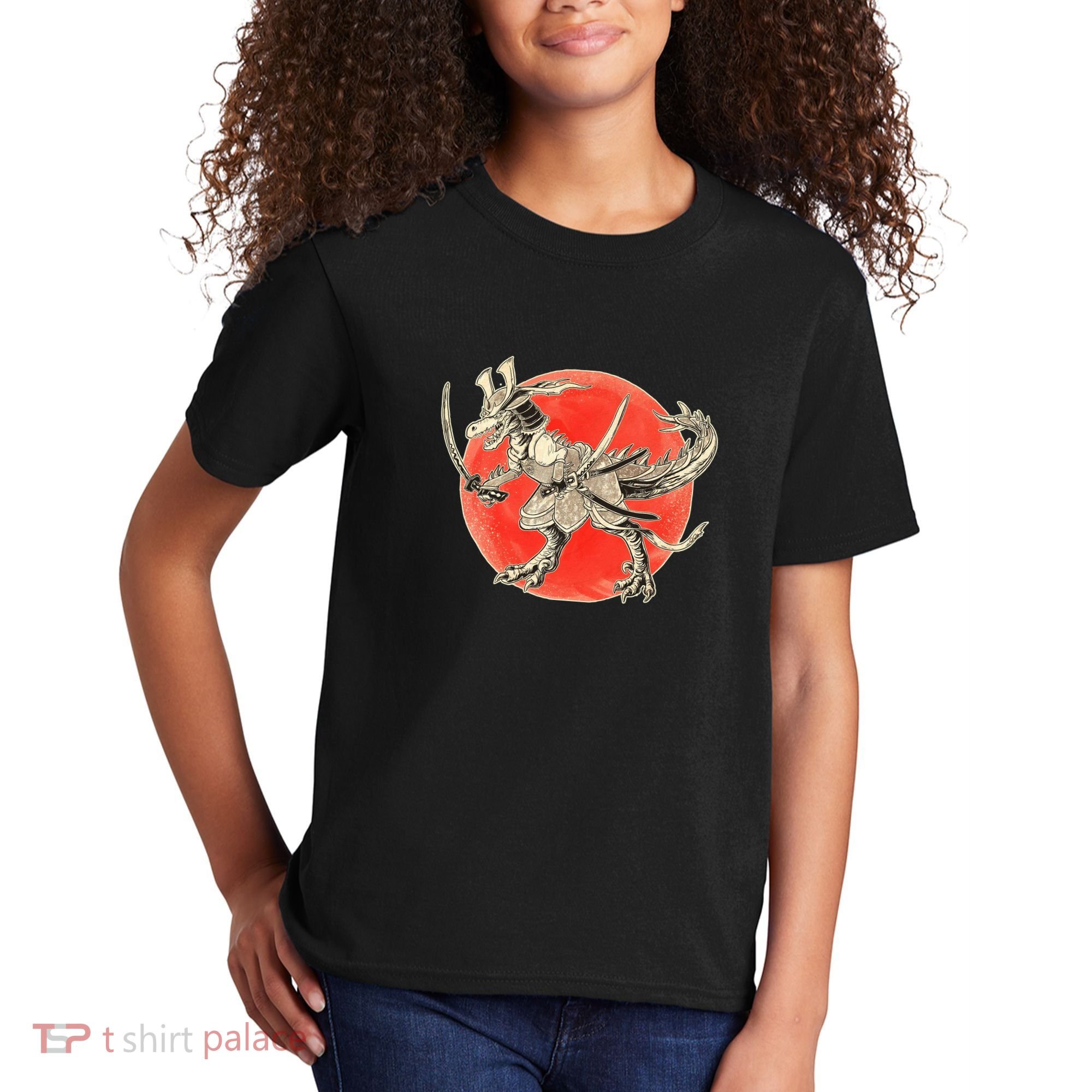 Samurai T-Rex Kids T-Shirt
