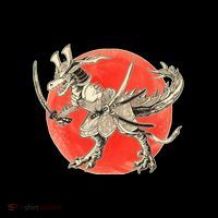 Samurai T-Rex Tote Bag thumb 4