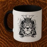 Samurai Tiger Coffee Mug thumb 2