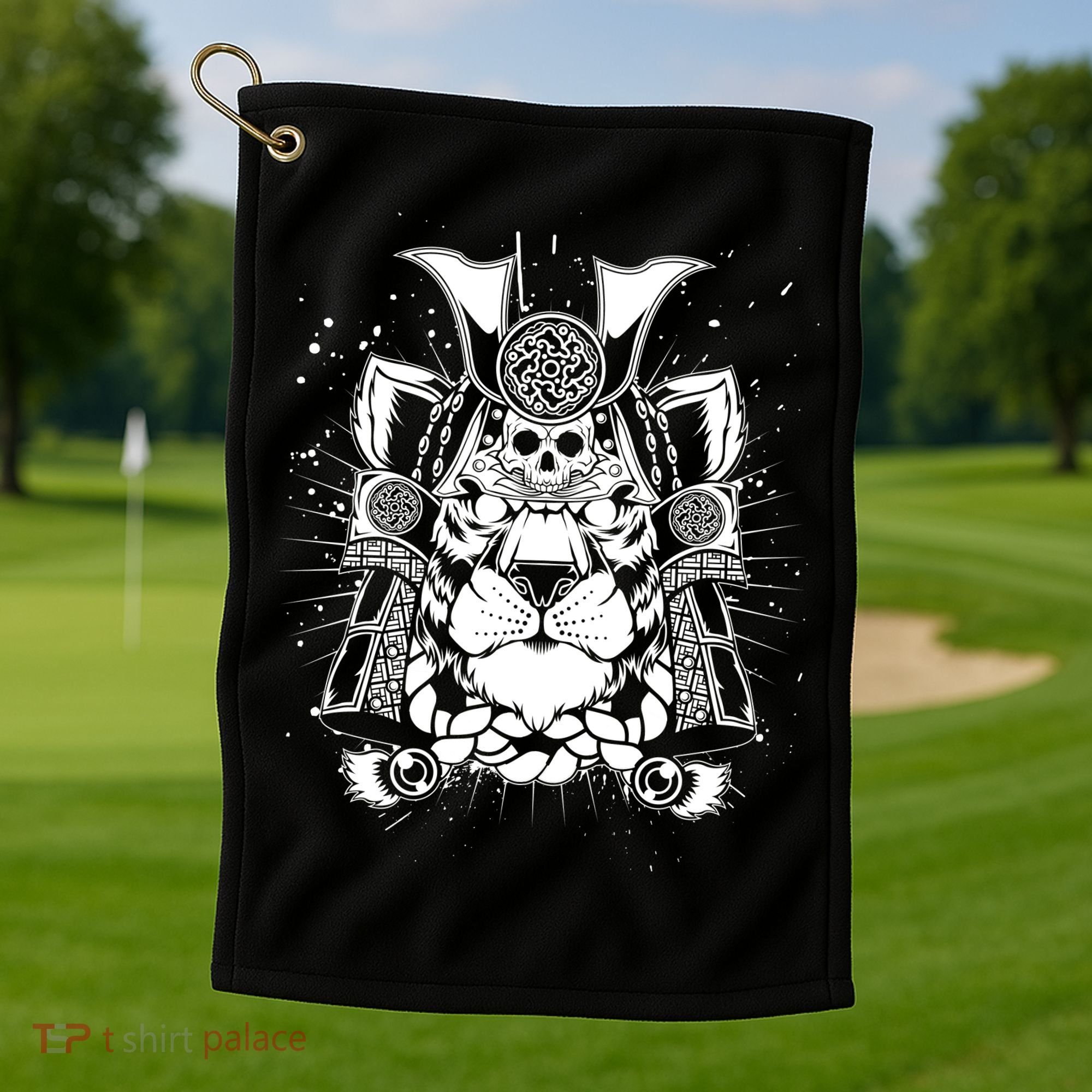 Samurai Tiger Golf Towel