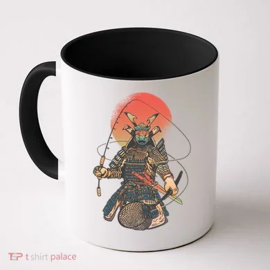 Samurai Warrior Fishing Coffee Mug