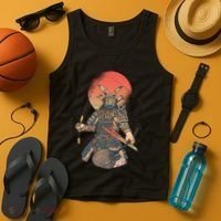 Samurai Warrior Fishing Tank Top thumb 4