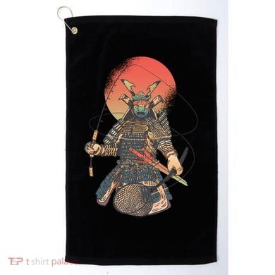 Samurai Warrior Fishing Golf Towel