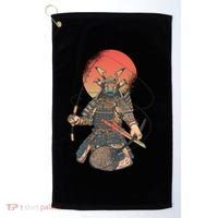 Samurai Warrior Fishing Golf Towel thumb 0