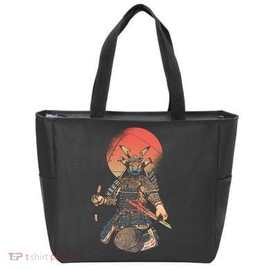 Samurai Warrior Fishing Tote Bag