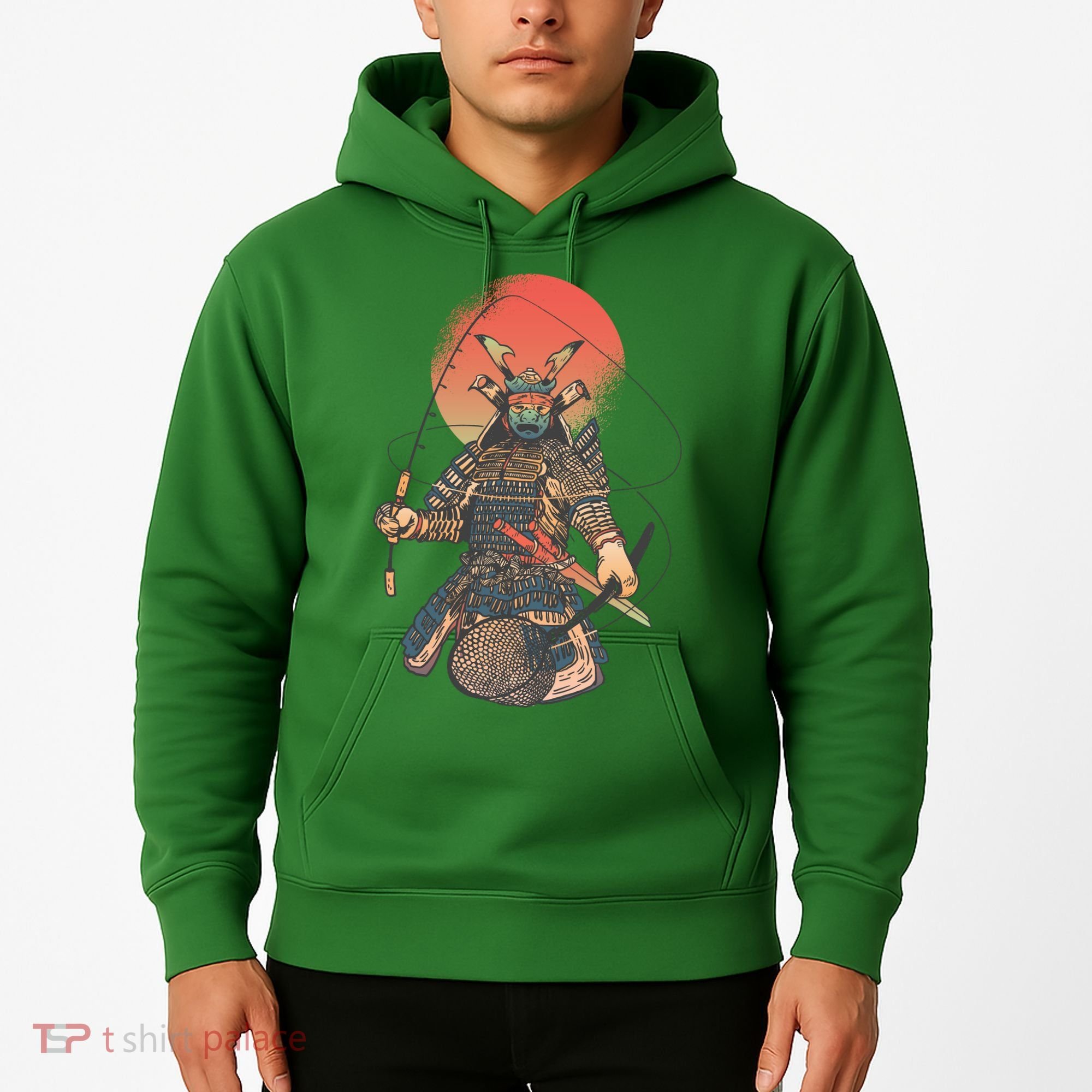Samurai Warrior Fishing Hoodie