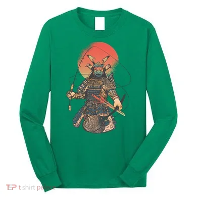 Samurai Warrior Fishing Long Sleeve Shirt