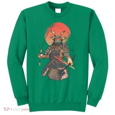 Samurai Warrior Fishing Sweatshirt