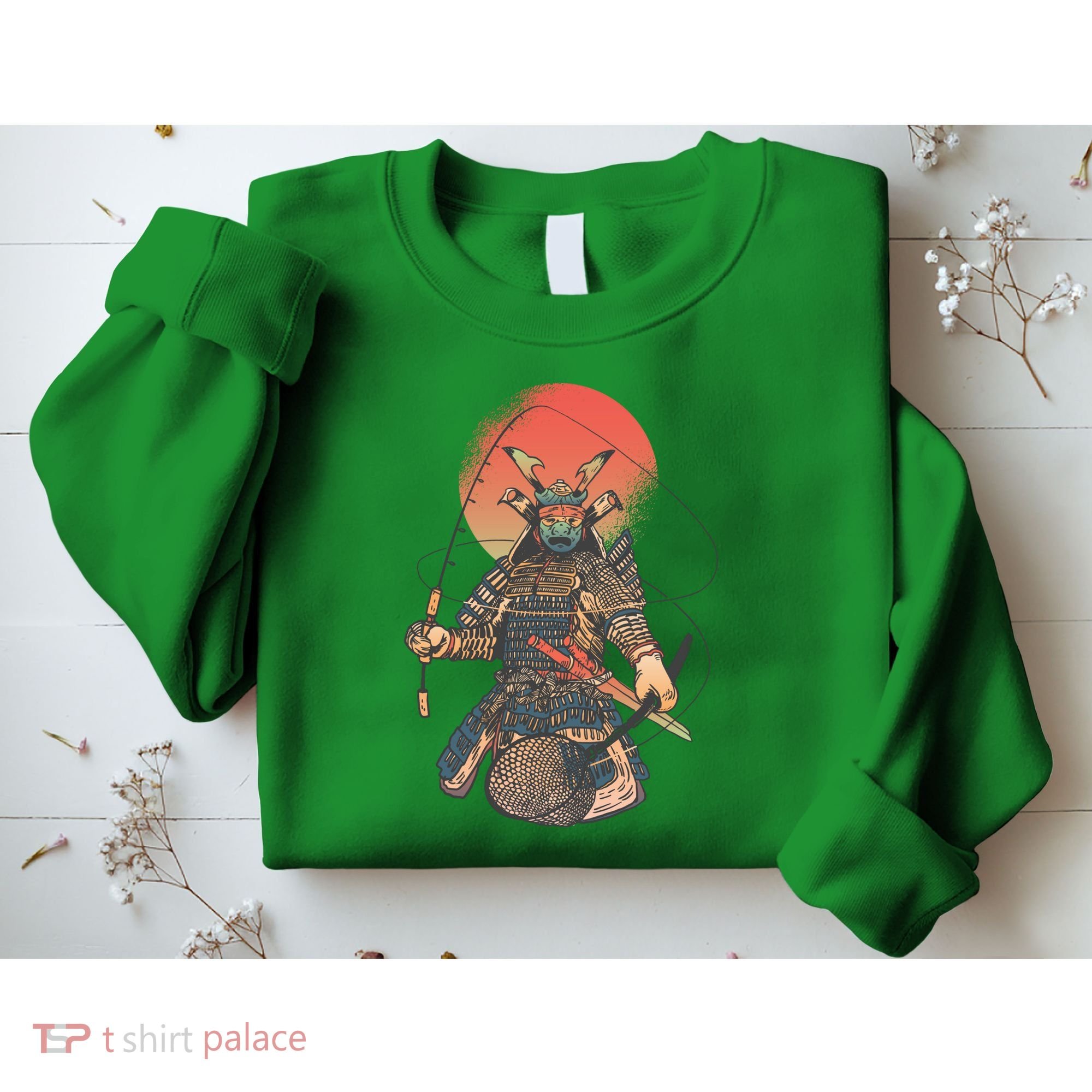Samurai Warrior Fishing Sweatshirt