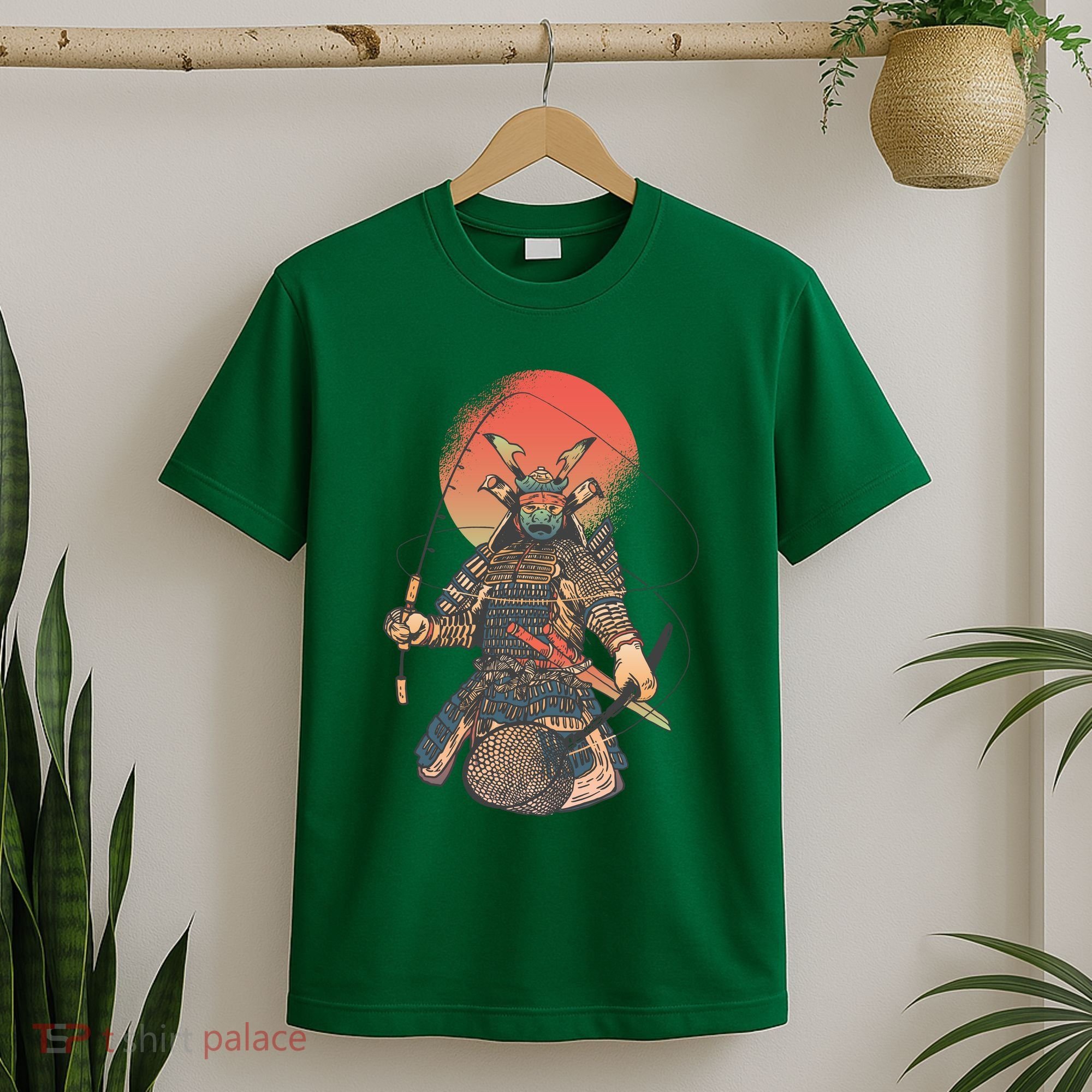 Samurai Warrior Fishing T-Shirt