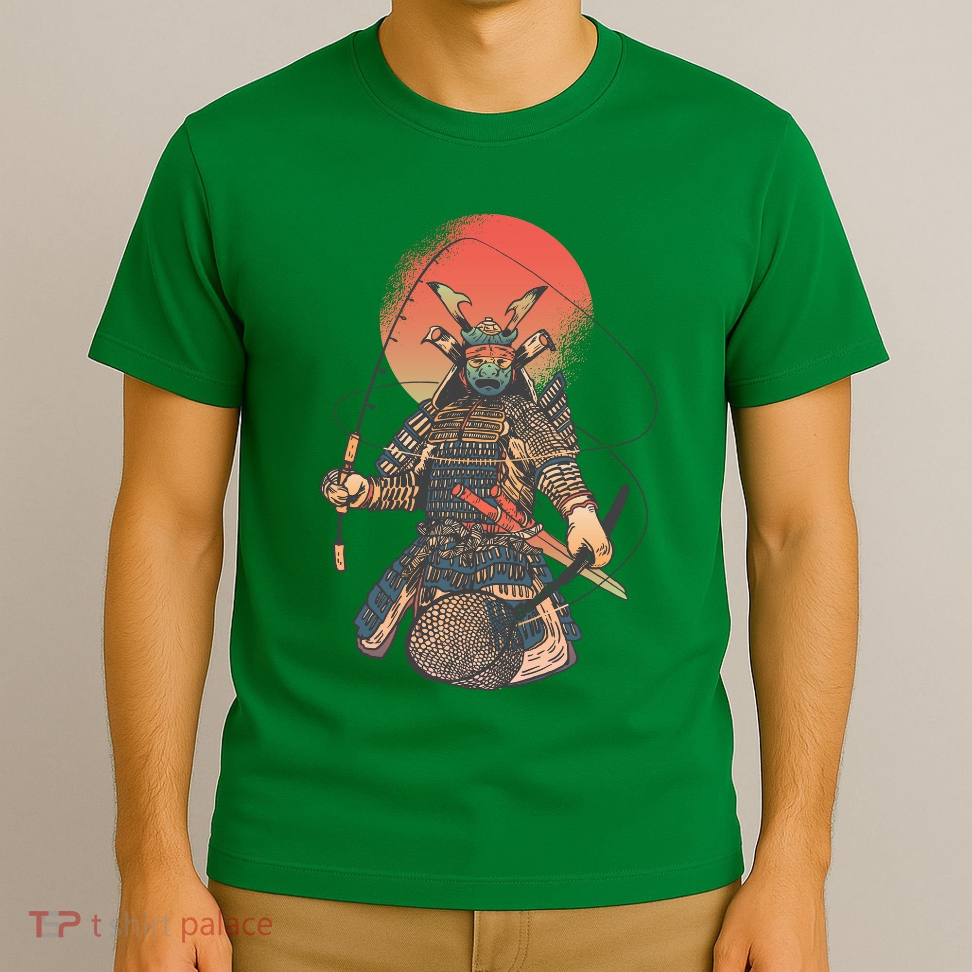 Samurai Warrior Fishing T-Shirt