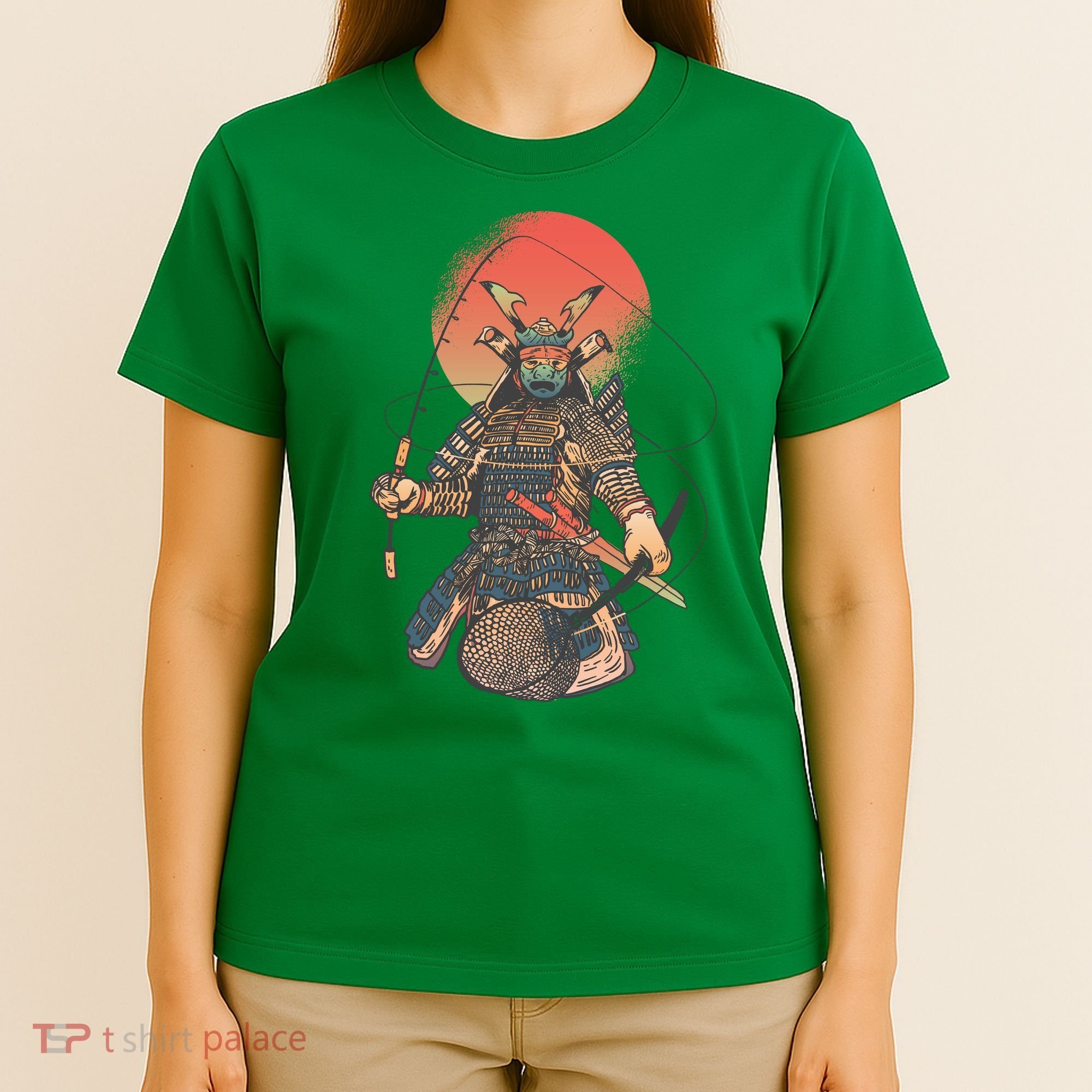 Samurai Warrior Fishing T-Shirt