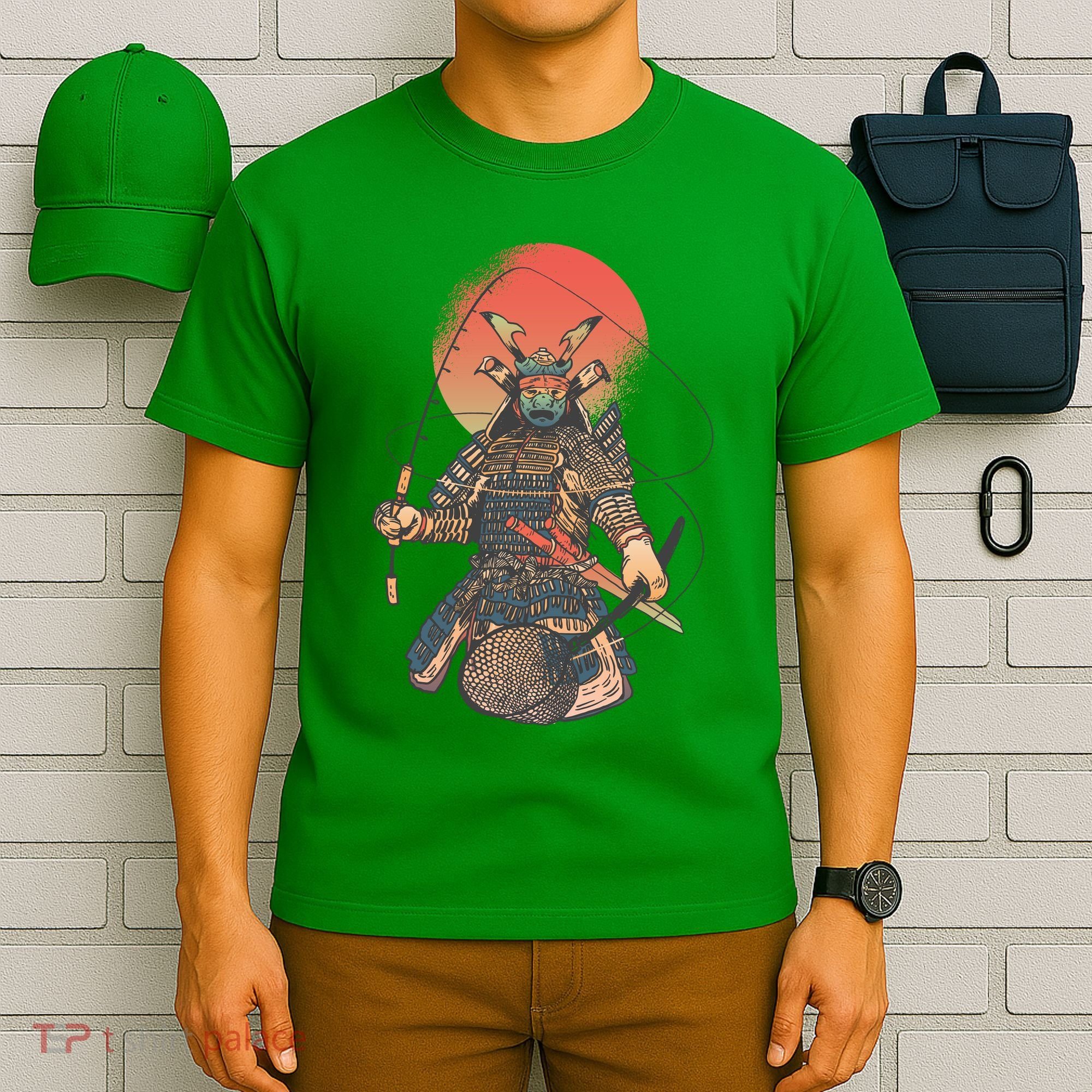 Samurai Warrior Fishing T-Shirt