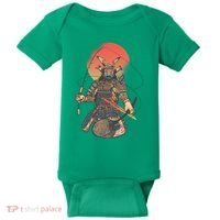 Samurai Warrior Fishing Baby Bodysuit thumb 0