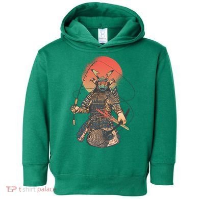 Samurai Warrior Fishing Toddler Hoodie
