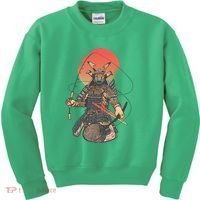 Samurai Warrior Fishing Kids Sweatshirt thumb 0