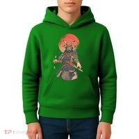 Samurai Warrior Fishing Kids Hoodie thumb 4