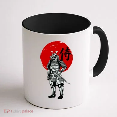 Samurai Warrior Graphic Coffee Mug back