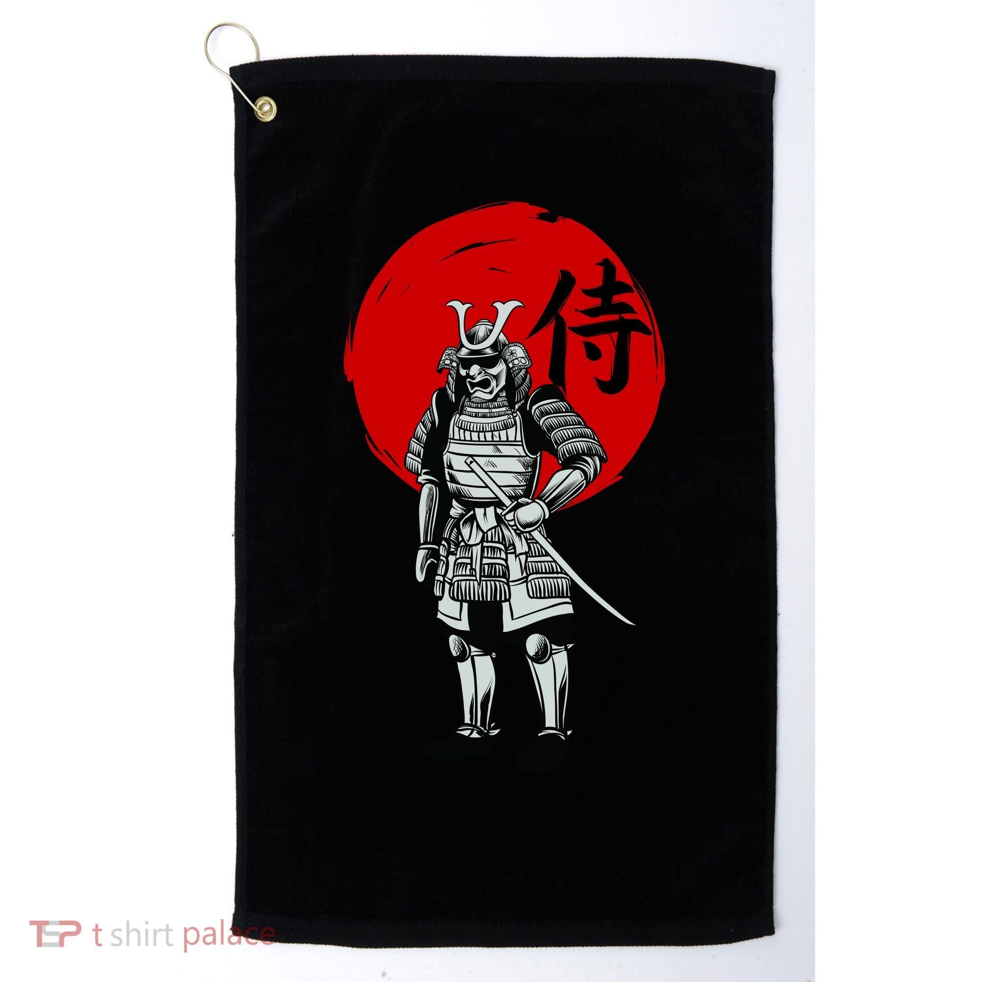 Samurai Warrior Graphic Golf Towel