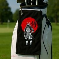 Samurai Warrior Graphic Golf Towel thumb 2