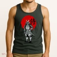 Samurai Warrior Graphic Tank Top thumb 3