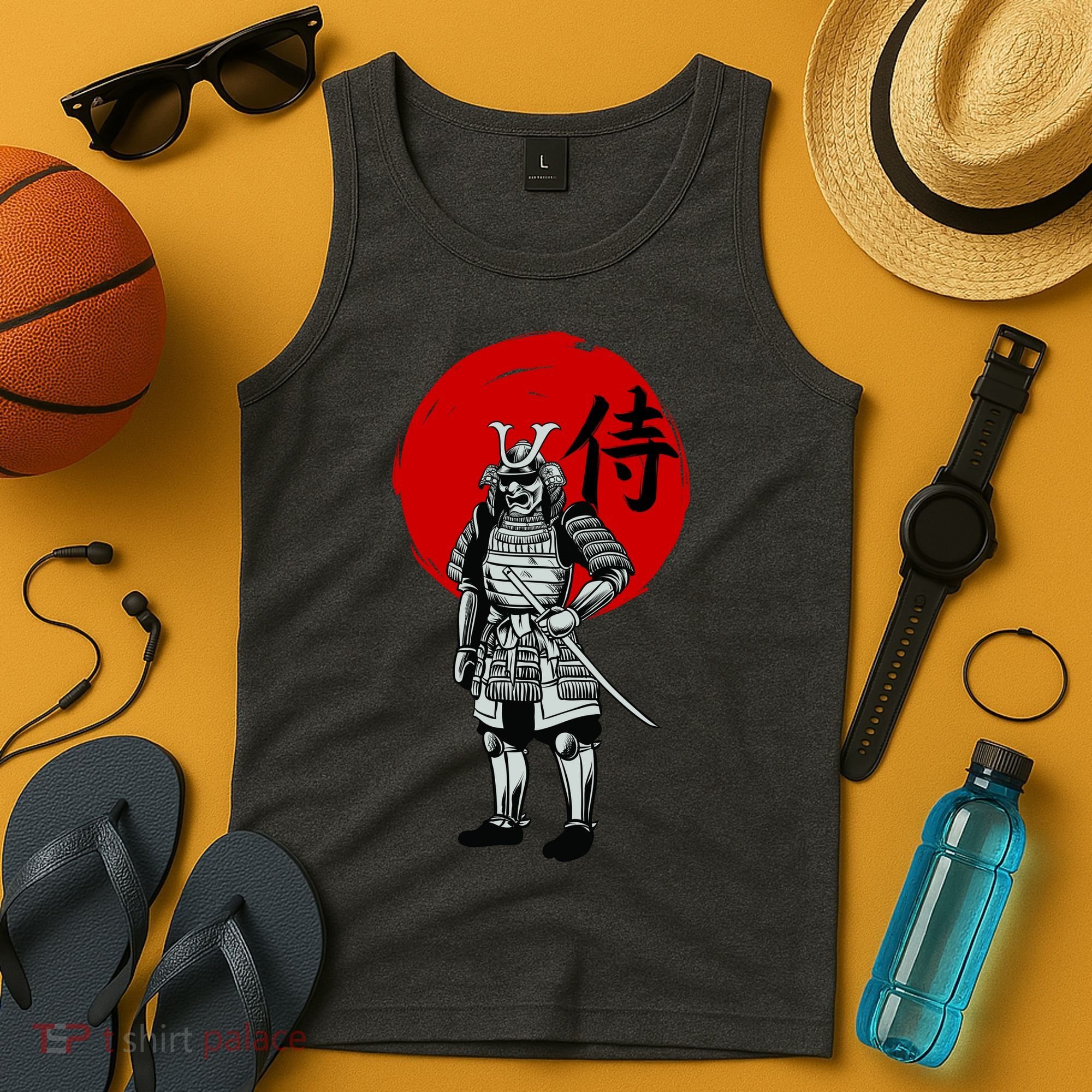 Samurai Warrior Graphic Tank Top