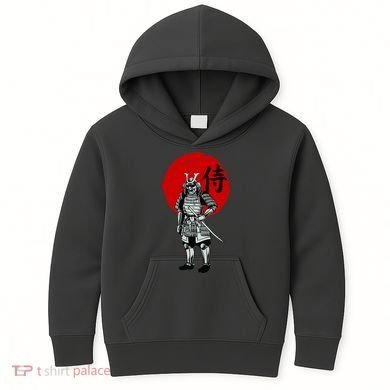 Samurai Warrior Graphic Kids Hoodie