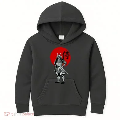 Samurai Warrior Graphic Kids Hoodie