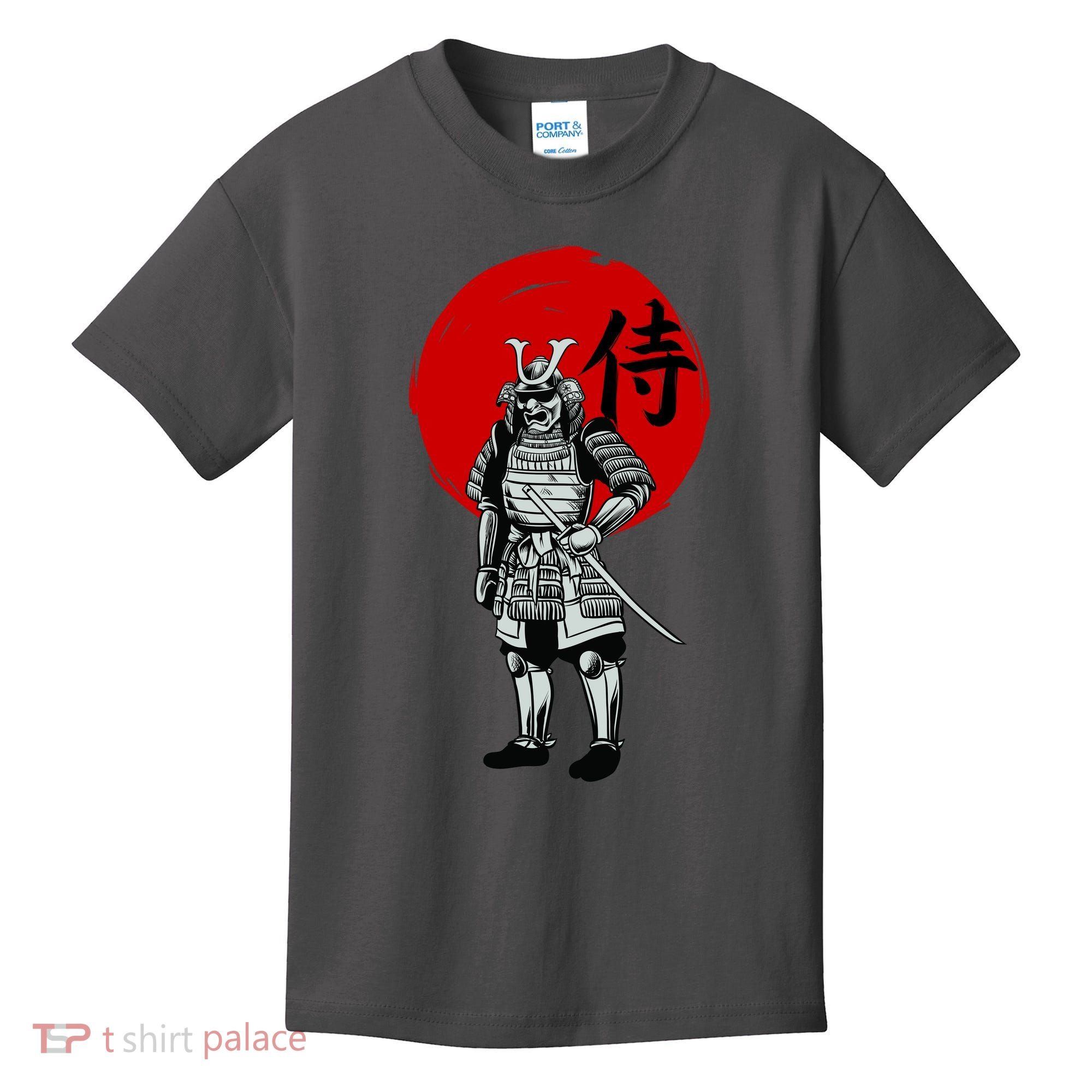 Samurai Warrior Graphic Kids T-Shirt