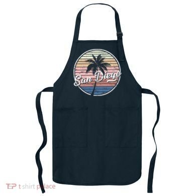 San Diego Palm Tree Vintage Retro Apron
