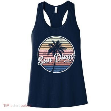 San Diego Palm Tree Vintage Retro Women's Tank Top