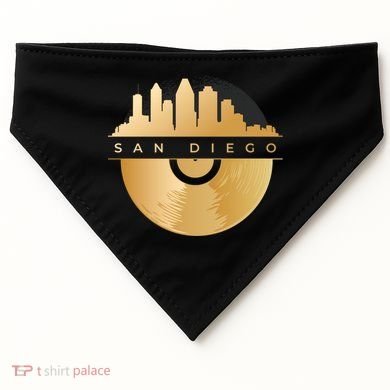 San Diego Vinyl Skyline USA-Made Doggie Bandana