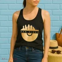 San Diego Vinyl Skyline Women's Tank Top thumb 2