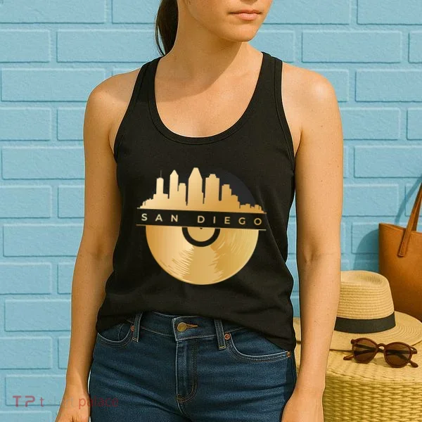 San Diego Vinyl Skyline Women's Tank Top