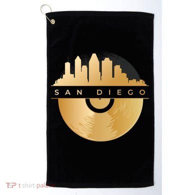 San Diego Vinyl Skyline Golf Towel
