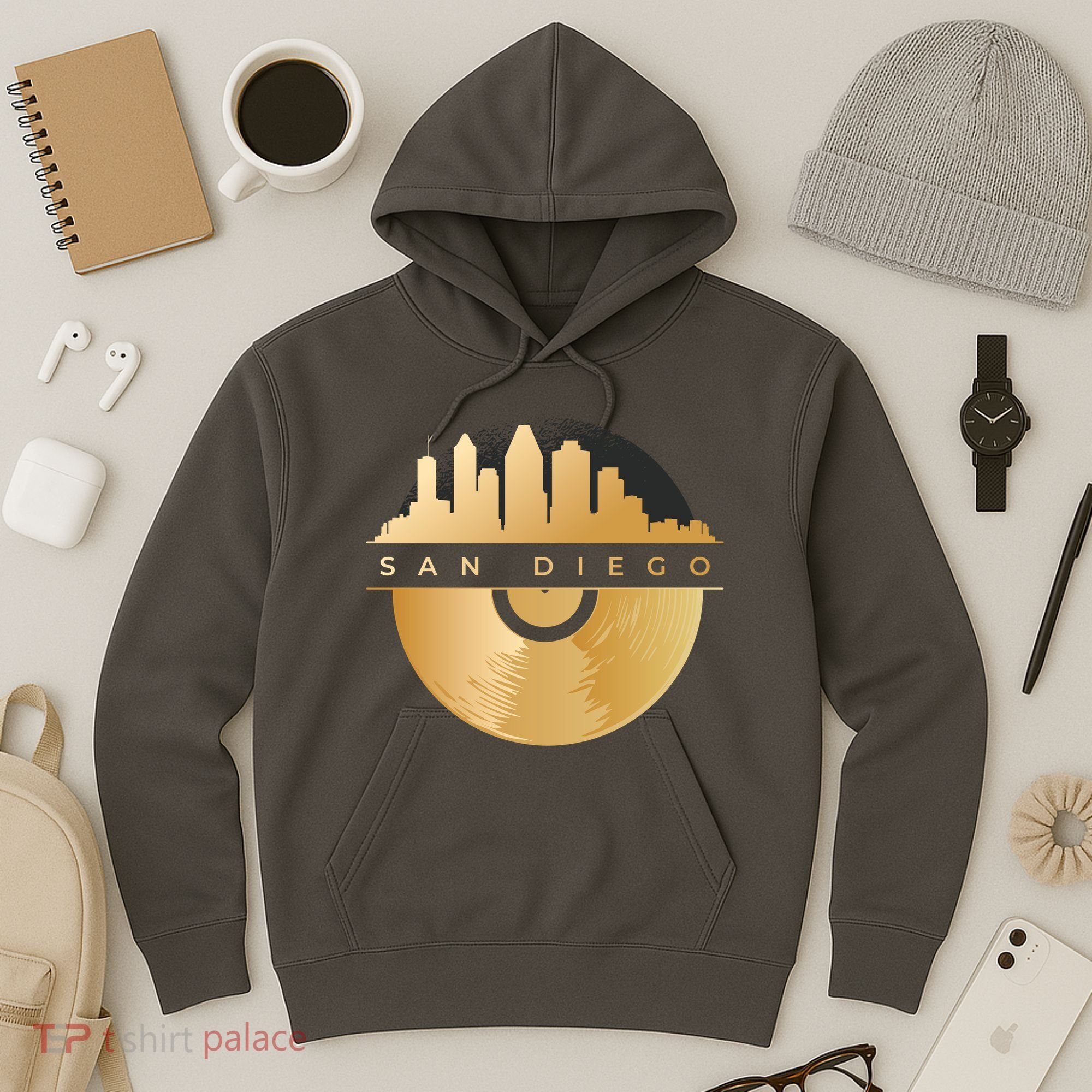 San Diego Vinyl Skyline Hoodie