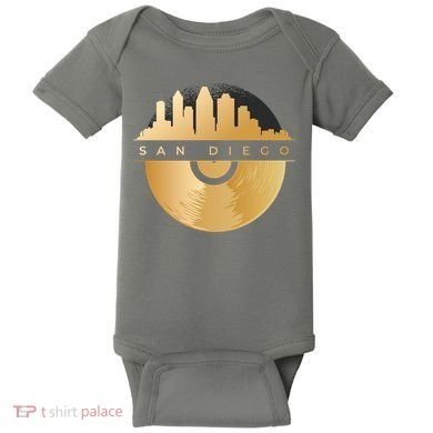 San Diego Vinyl Skyline Baby Bodysuit