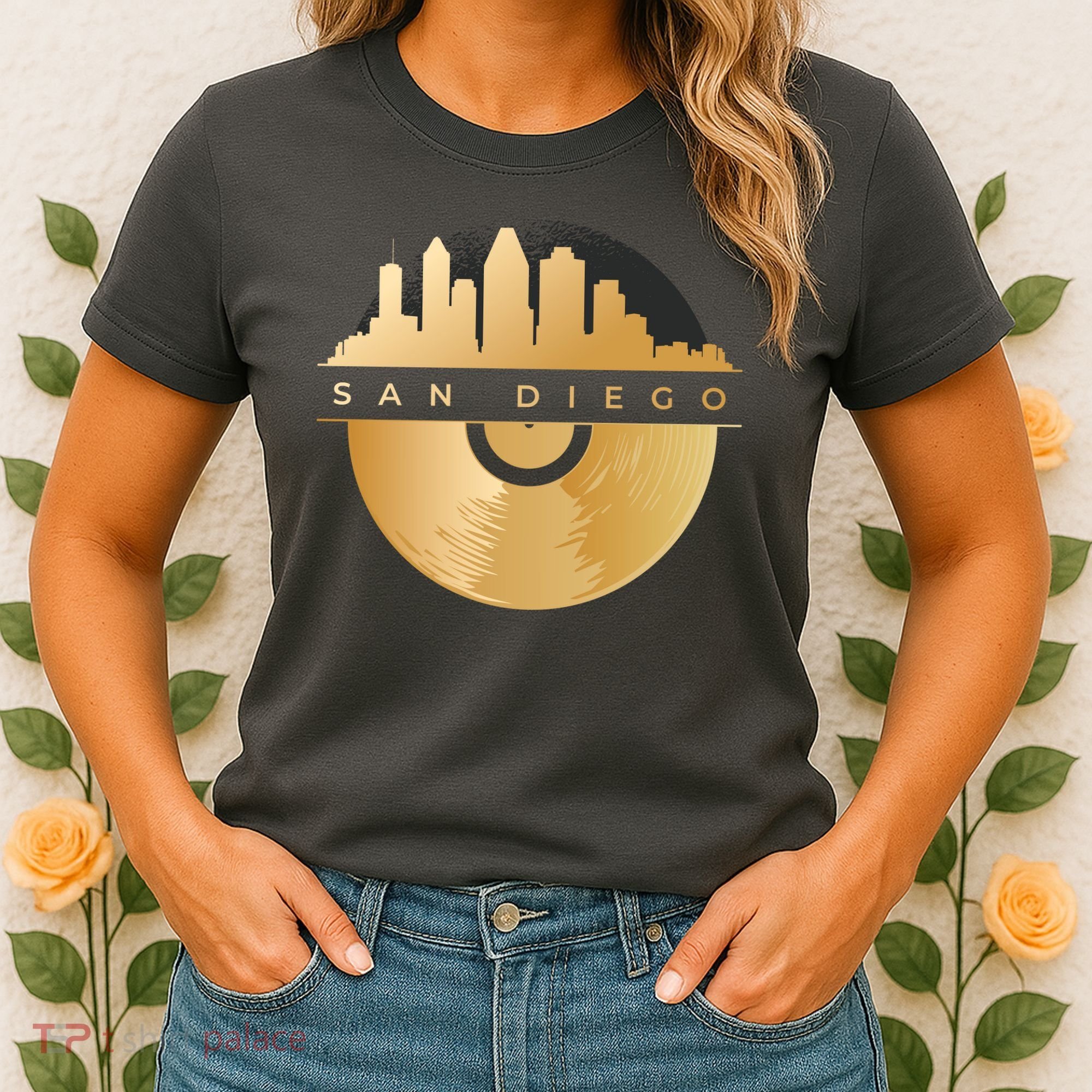 San Diego Vinyl Skyline Women's T-Shirt