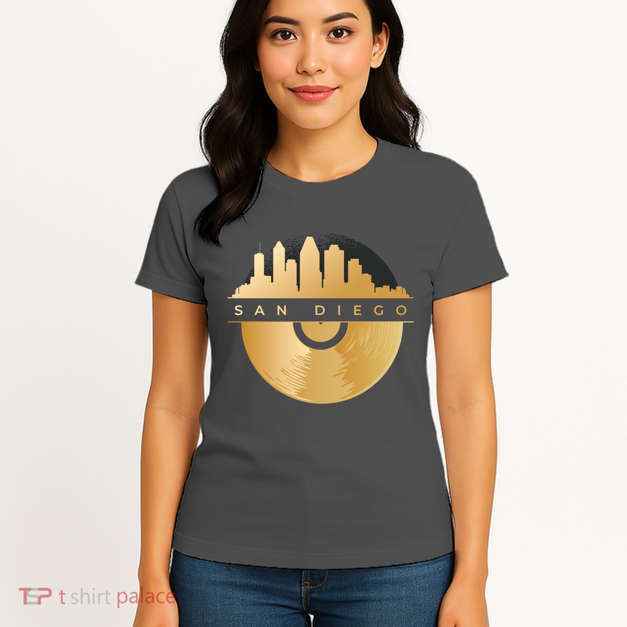 San Diego Vinyl Skyline Women's T-Shirt